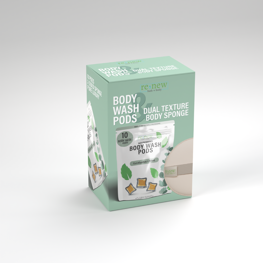 Body Wash Pod + Dual-Sided Sponge Starter Kit